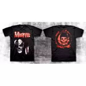MISFITS  - Skull Roja Remera