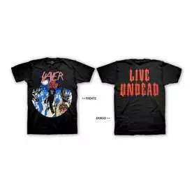 SLAYER - Live Undead - Remera