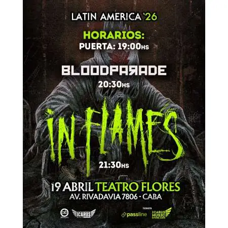 HORARIOS IN FLAMES en Argentina