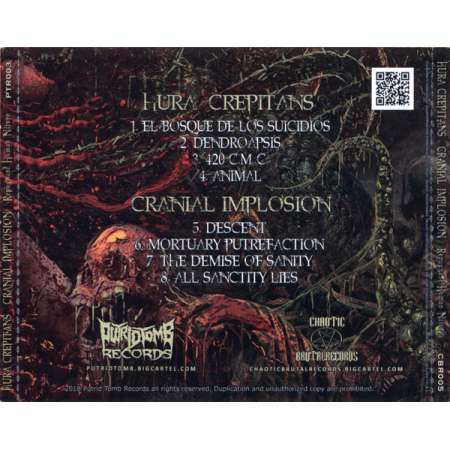 HURA CREPITANS / CRANIAL IMPLOSION - Repugnant Human Nature | Death Metal | CD | Icarus Music
