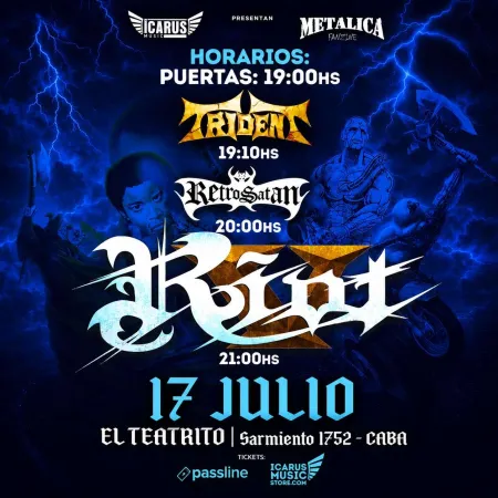 RIOT V en Argentina 2026