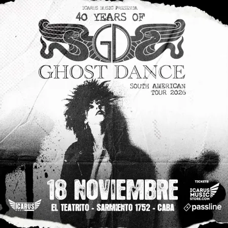 Entradas Ghost Dance Argentina 2026 | El Teatrito
