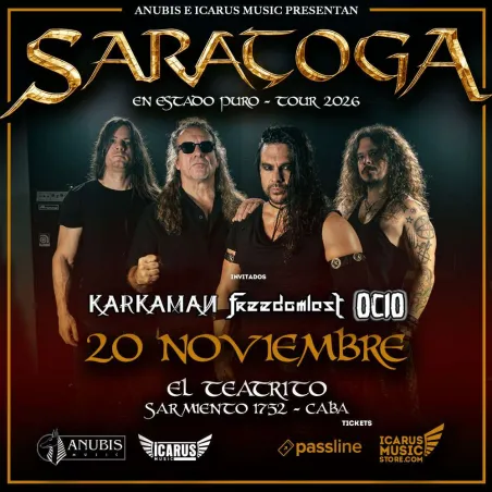 Saratoga en Argentina 2026 | En Estado Puro en El Teatrito