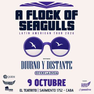 A FLOCK OF SEAGULLS en Argentina