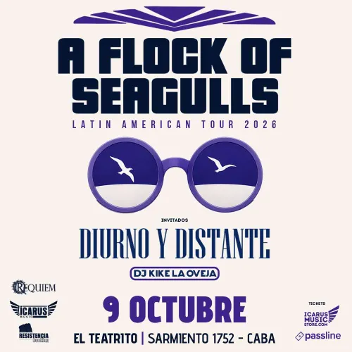 A FLOCK OF SEAGULLS en Argentina