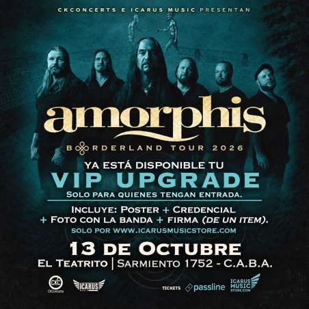 AMORPHIS en Argentina | VIP UPGRADE