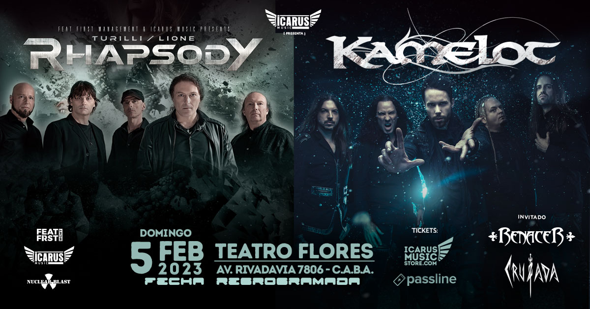 RHAPSODY Turilli / Lione & KAMELOT en Argentina