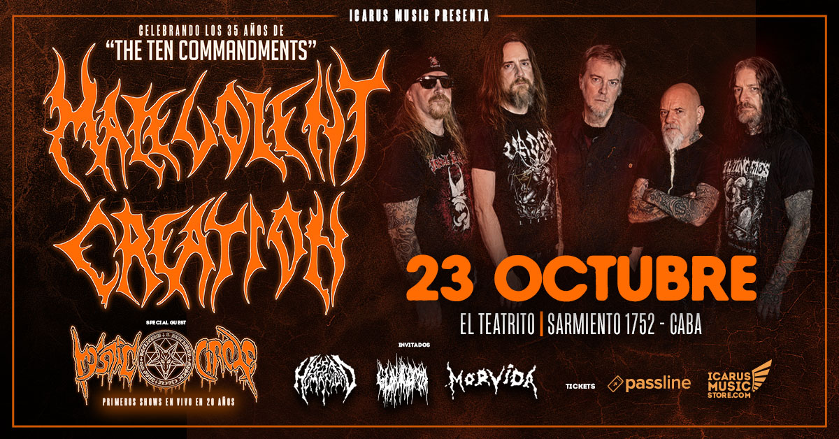 MALEVOLENT CREATION en Argentina 2026