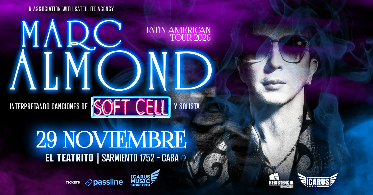 MARC ALMOND en Argentina 2026