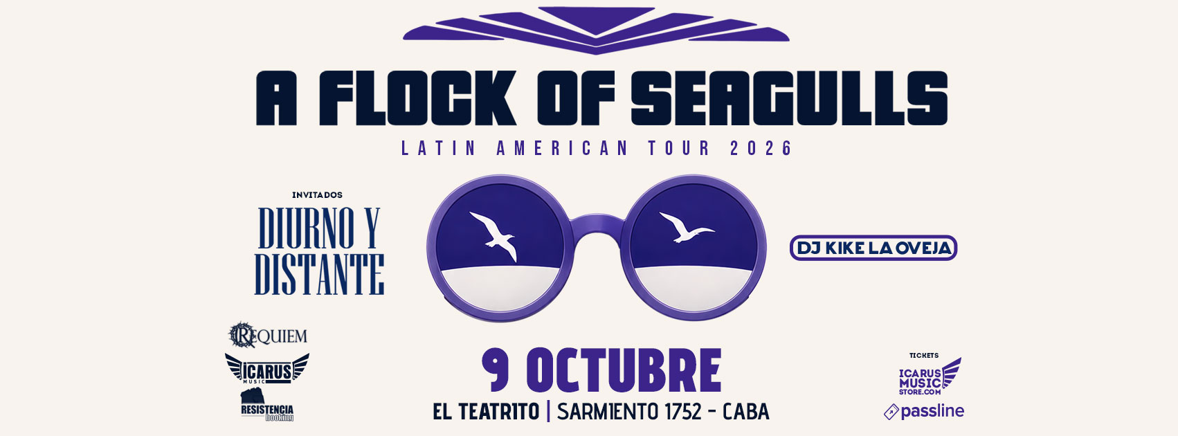 A FLOCK OF SEAGULLS en Argentina | Latin America Tour 2026 | 9 OCT | El Teatrito